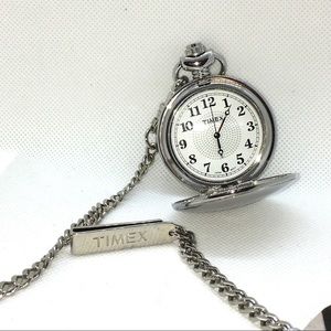 Vintage Timex Picket Watch on Chain And Clip